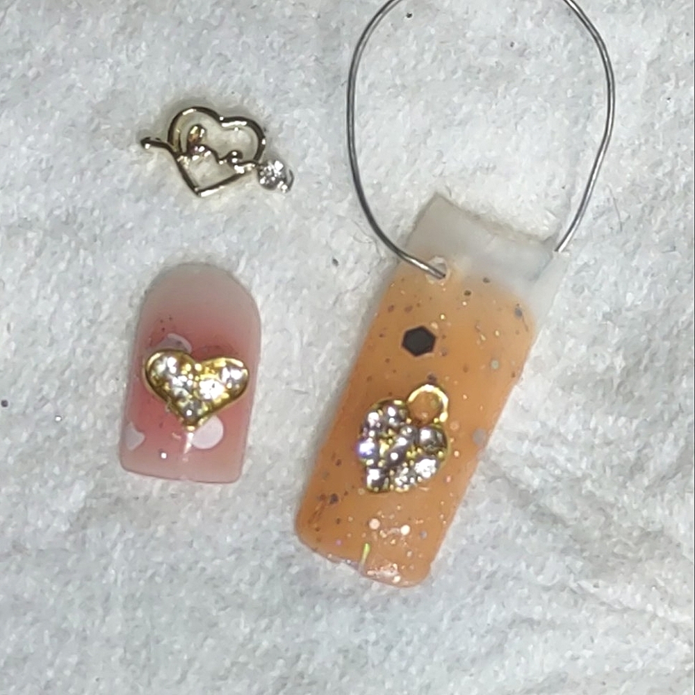 5 Crystal FingerNail Charms